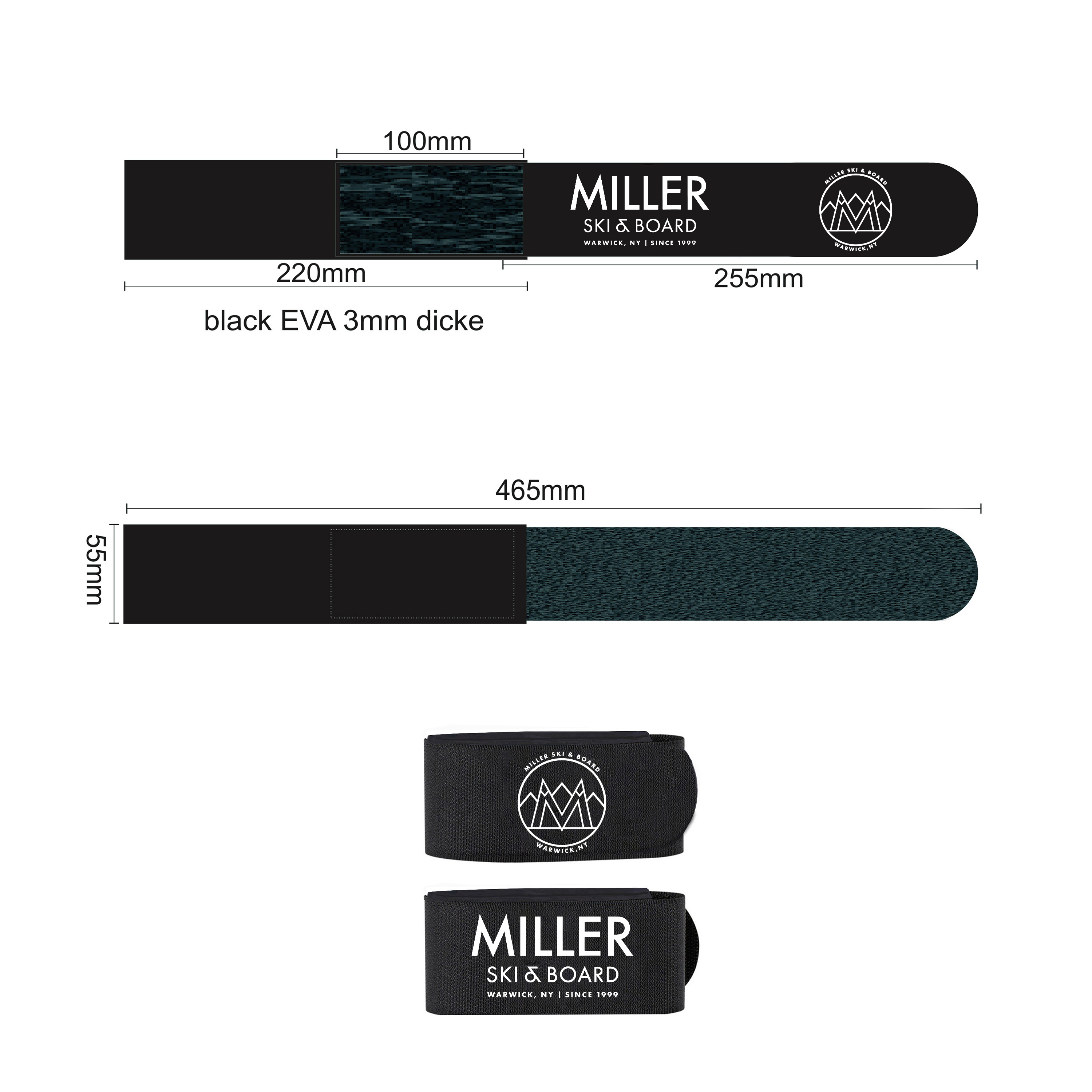 Sangles pour Ski Alpin avec Logo Personnalisé