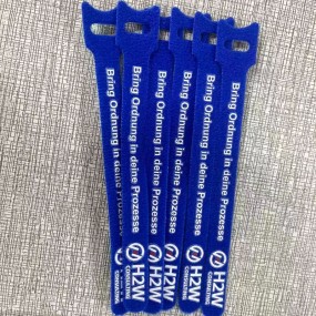 attaches de câble velcro imprimées avec logo